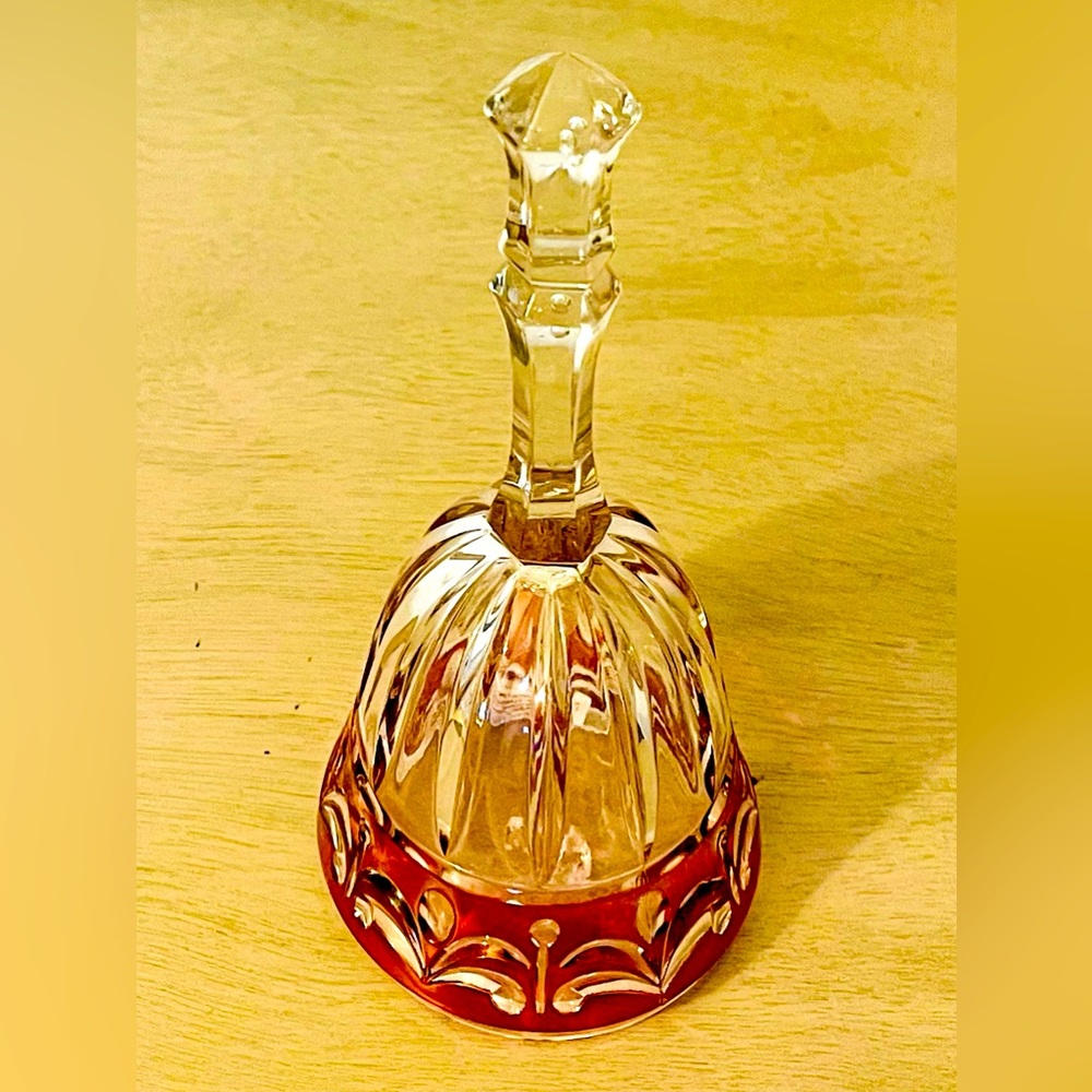 Vtg Bleikristal Full Lead Crystal Bell